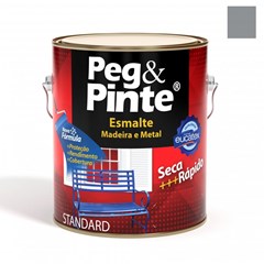 Tinta Esmalte Sintético Eucatex Peg & Pinte Alumínio 3,6 Litros