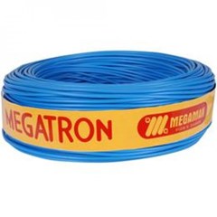 Cabo Elétrico Flexível Megatron 2.5mm Azul Rolo 100 Metros