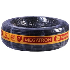 Cabo Elétrico Flexível Megatron 10mm Preto Rolo 100 Metros