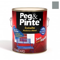 Tinta Esmalte Sintético Eucatex Peg & Pinte Cinza Médio 3,6 Litros