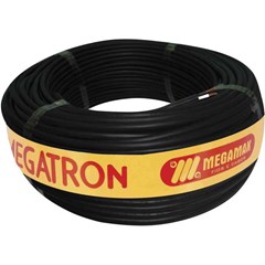 Cabo PP Flexível Megatron 2x2.5mm Preto Rolo 100 Metros