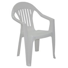 Cadeira Plástica Tramontina Imbé Branca Empilhável Resistência 182kg