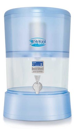 Filtro de Água Stefani Cristal 6 Litros com 1 Vela Acrílico Transparente