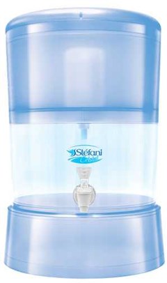 Filtro de Água Stefani Cristal Transparente 8 Litros com 2 Velas Cerâmicas