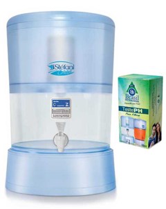 Filtro de Água Stefani Cristal 6 Litros 1 Vela com Kit Abastecimento