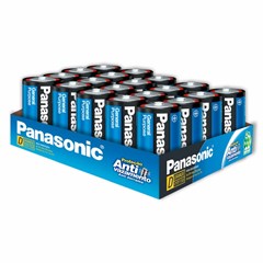 Pilha Comum Panasonic Grande D Bandeja com 20 Unidades