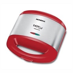 Sanduicheira e Grill Mondial S-19 Vermelha 127V Antiaderente