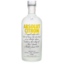 Vodka Absolut Citron Sabor Limão e Citrus Garrafa 750ml