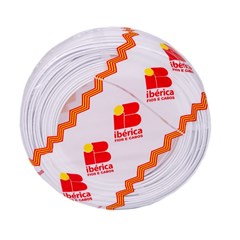 Cabo Elétrico Flexível Iberica 2.5mm² Branco 100m