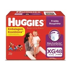 Fralda Calça Huggies Supreme Care Hiper XG 48 Unidades