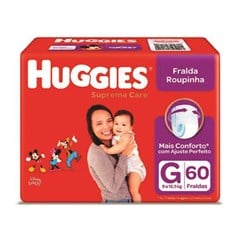 Fralda Calça Huggies Supreme Care Hiper G 60 Unidades