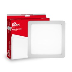 Luminária Led Economax Sobrepor Quadrado 6,5k 12w
