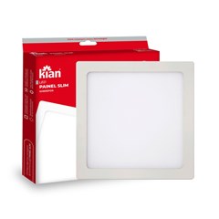 Luminária Led Economax Sobrepor Quadrado 6,5k 18w