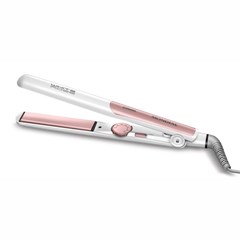 Prancha Alisadora Mondial Tourmaline Ceramic Rose Bivolt Chapinha para Cabelo