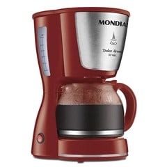 Cafeteira Elétrica Mondial C32X Vermelha Inox 127V 20 Xícaras Jarra de Vidro