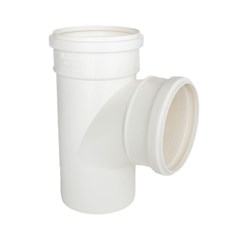 Tê de Esgoto Plastilit DN 200mm PVC Branco