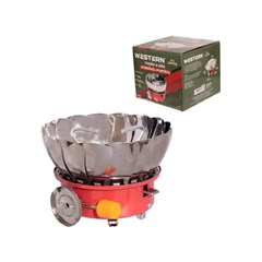 Fogão Portátil a Gás Western Dobrável para Camping e Lazer