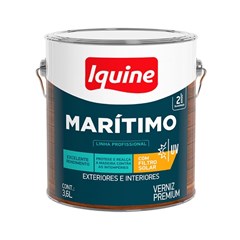 Verniz Marítimo Iquine AB Incolor 3,6 Litros para Madeiras Externas e Internas