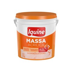 Massa Acrílica Iquine Balde 25 kg para Uso Interno e Externo