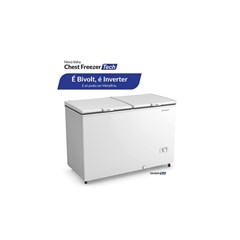 Freezer Horizontal Metalfrio DA417, 2 Portas, 417 Litros, Branco, Bivolt