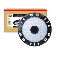 Luminária LED Kian High Bay Bivolt 200W Luz Branca 6000K Industrial