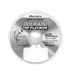 Linha de Pesca Monofilamento Mazzaferro Dourado Top Platinum 100m 0.30mm